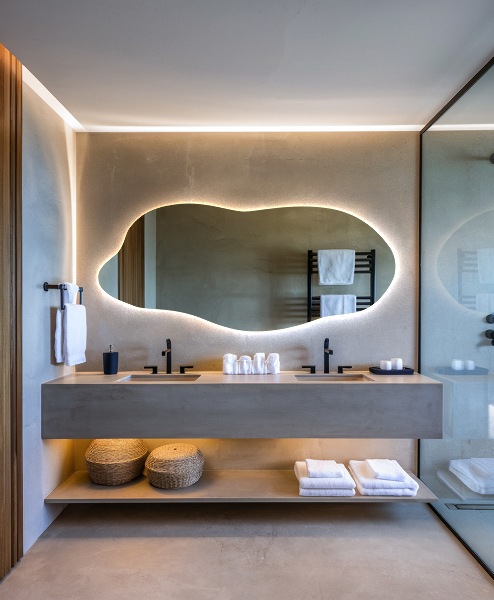 Nepravidelne led zrkadlo 35x80 cm