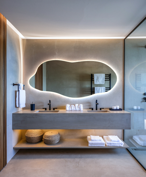 Nepravidelne led zrkadlo 35x80 cm