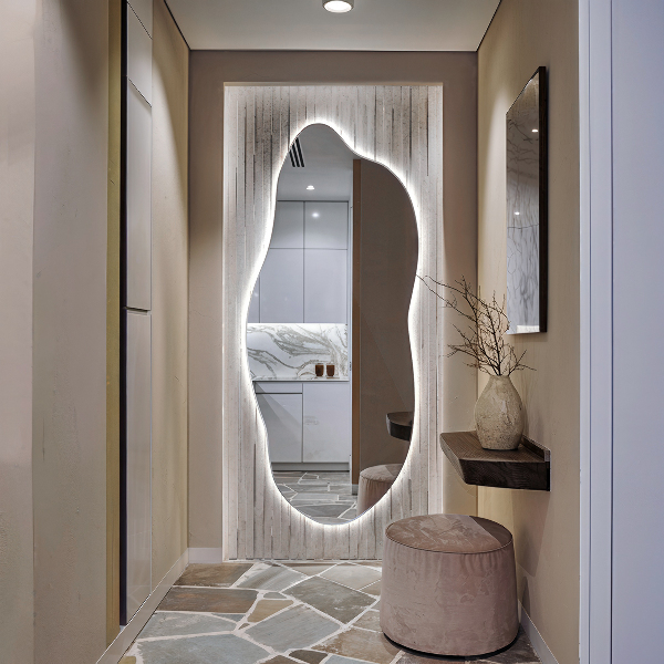 Nepravidelne led zrkadlo 35x80 cm