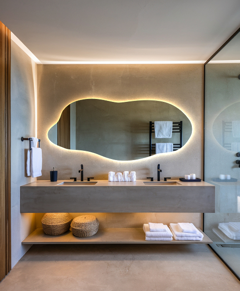 Nepravidelne led zrkadlo 45x100 cm