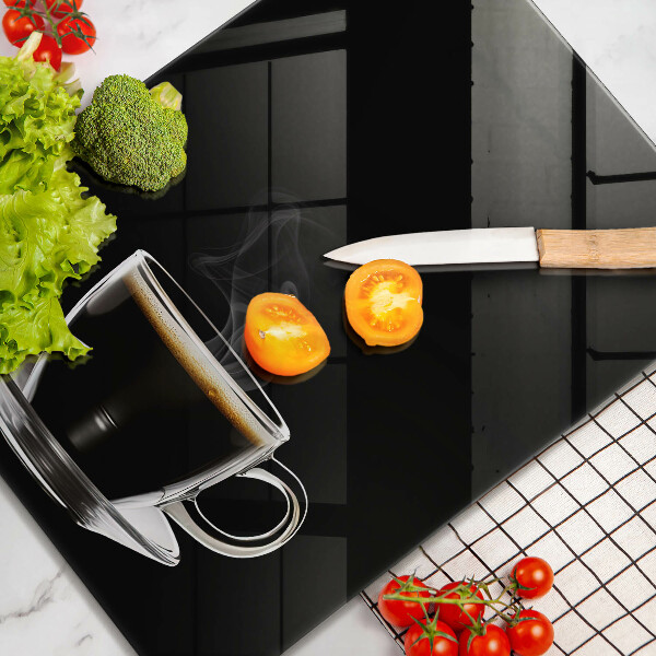 Kuchynská doska veľká zo skla Pohár horúcej kávy