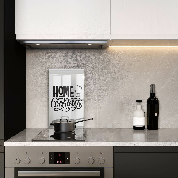 Kuchynská doska veľká zo skla Home cooking