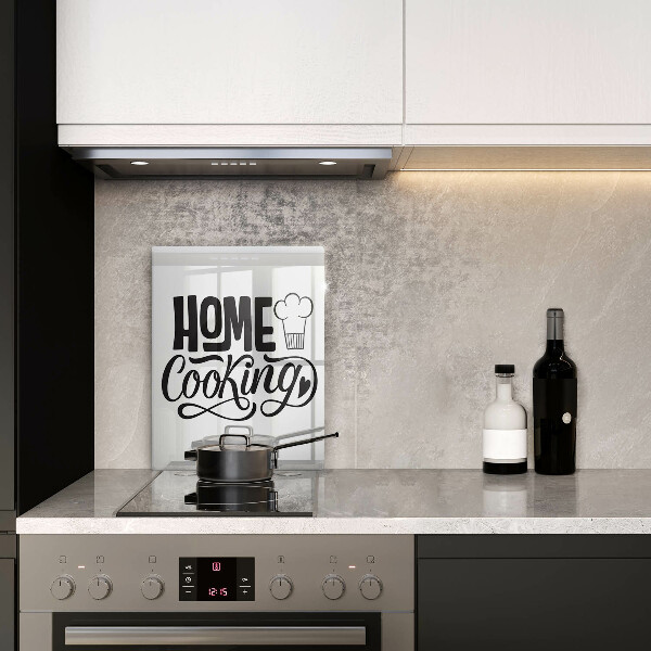 Kuchynská doska veľká zo skla Home cooking