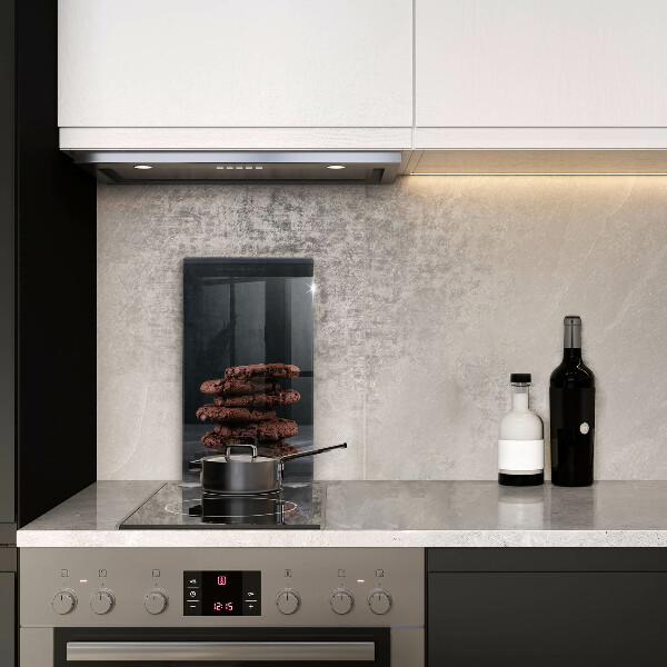 Kuchynská doska veľká zo skla Čokoládové sušienky