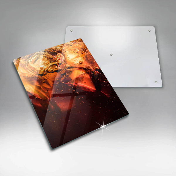 Kuchynská doska veľká zo skla Kolový nápoj s ľadom