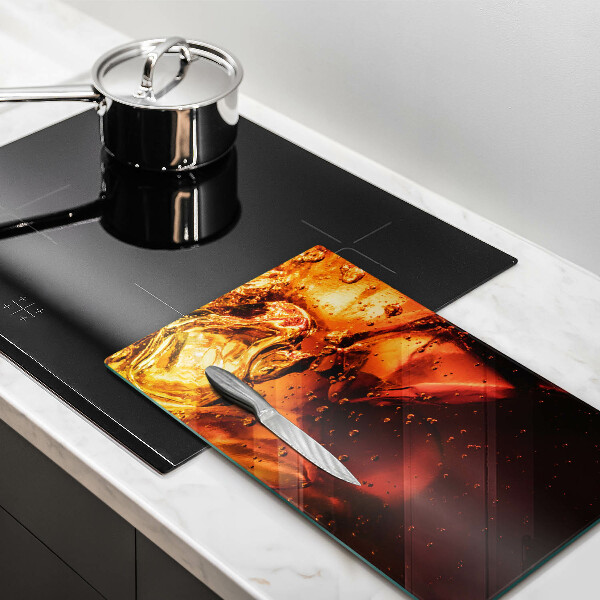 Kuchynská doska veľká zo skla Kolový nápoj s ľadom