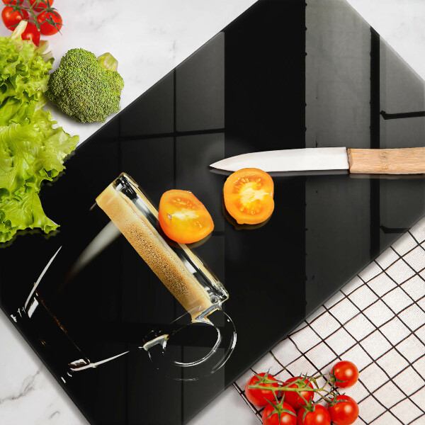 Kuchynská doska veľká zo skla Pohárik čiernej kávy