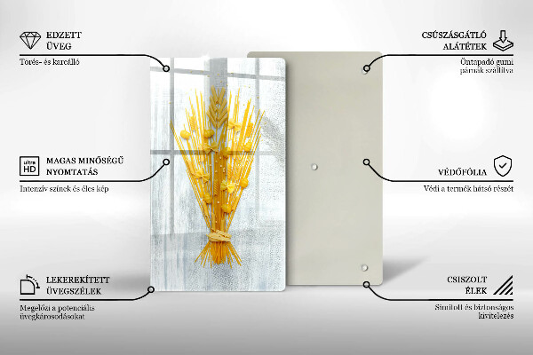 Kuchynská doska veľká zo skla Cestoviny