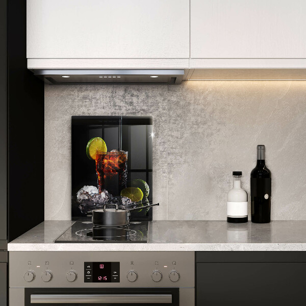 Kuchynská doska veľká zo skla Zemitý nápoj s ľadom