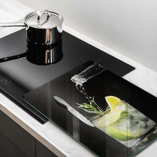 Kuchynská doska veľká zo skla Pohár vody