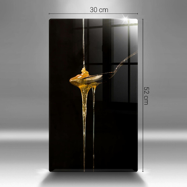 Kuchynská doska veľká zo skla Lyžička medu