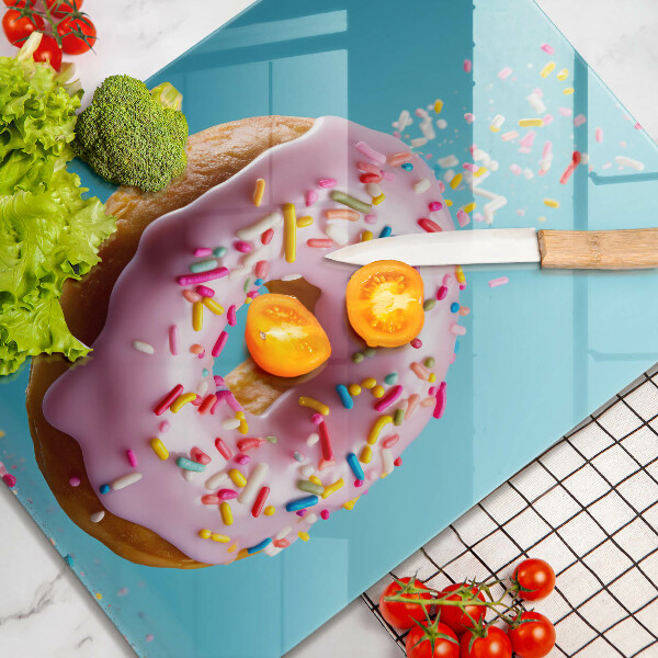 Kuchynská doska veľká zo skla Donut donut