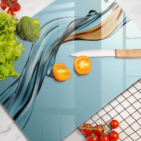 Kuchynská doska veľká zo skla Vodný skúter
