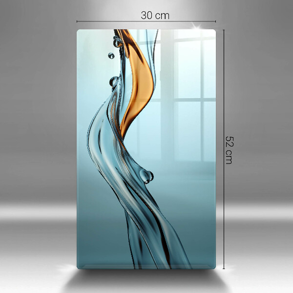 Kuchynská doska veľká zo skla Vodný skúter