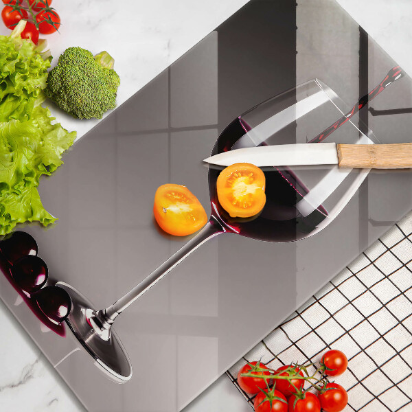 Kuchynská doska veľká zo skla Sklo a hrozno