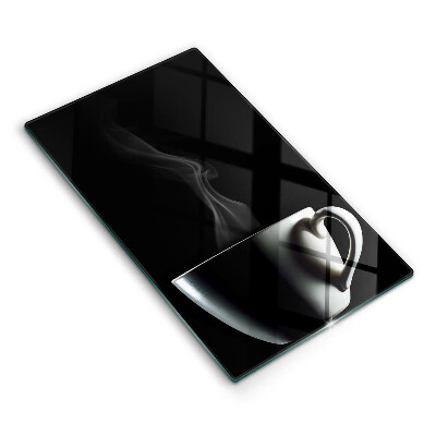 Kuchynská doska veľká zo skla Šálka čaju