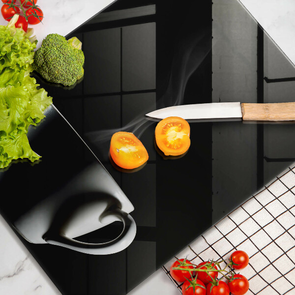 Kuchynská doska veľká zo skla Šálka čaju