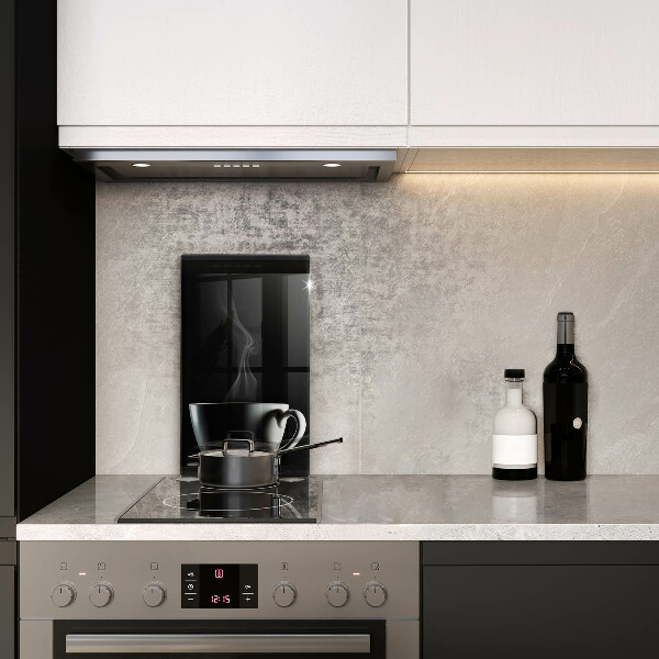 Kuchynská doska veľká zo skla Šálka čaju