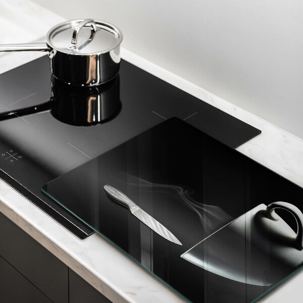 Kuchynská doska veľká zo skla Šálka čaju