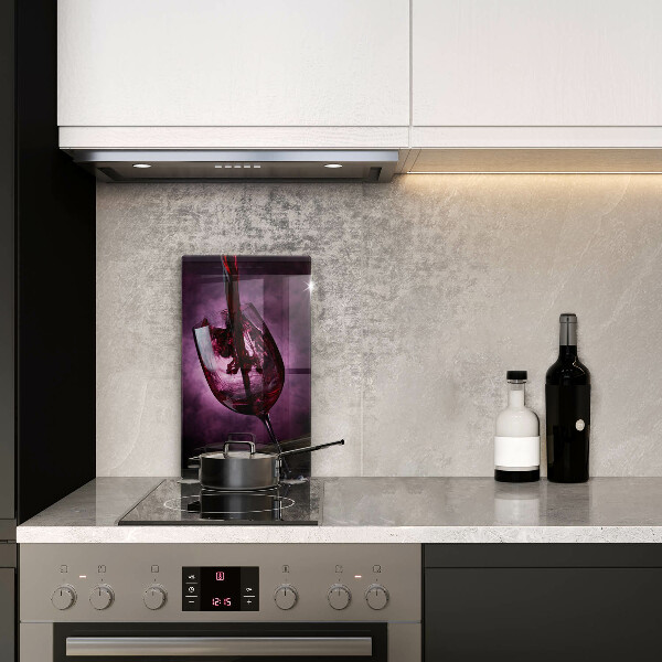 Kuchynská doska veľká zo skla Pohár vína