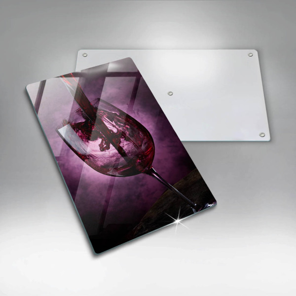 Kuchynská doska veľká zo skla Pohár vína