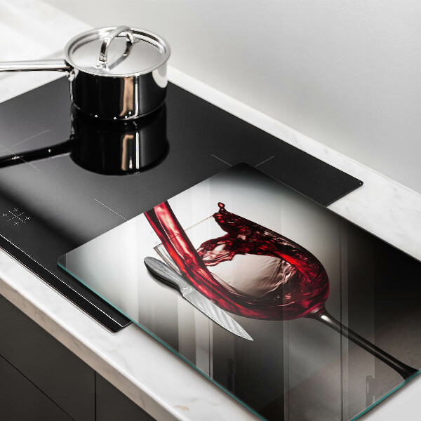 Kuchynská doska veľká zo skla Sklo a červené víno