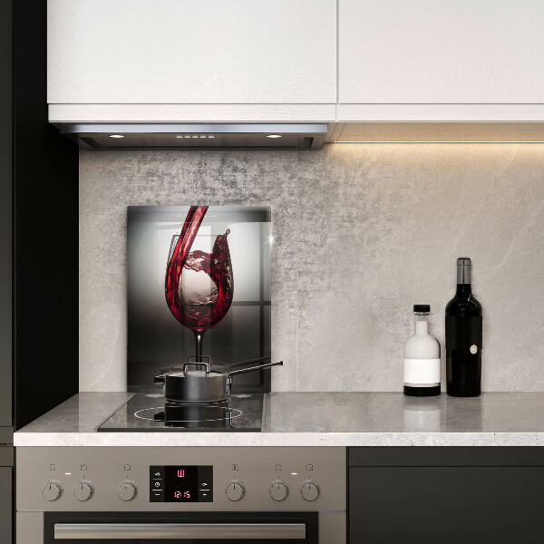 Kuchynská doska veľká zo skla Sklo a červené víno