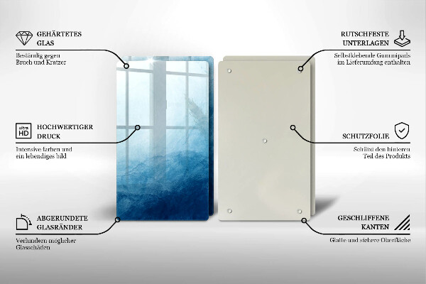 Kuchynská doska veľká zo skla abstraktné pozadie