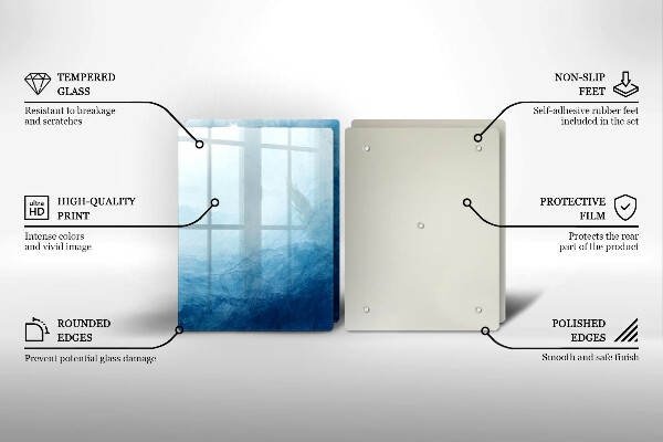 Kuchynská doska veľká zo skla abstraktné pozadie