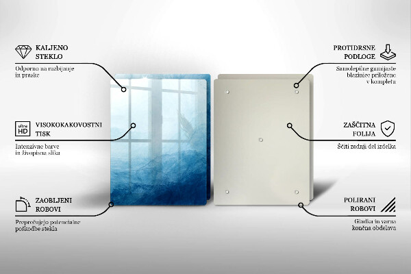 Kuchynská doska veľká zo skla abstraktné pozadie