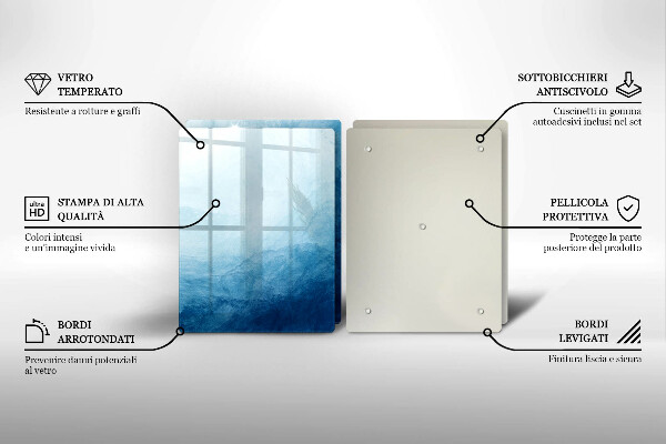 Kuchynská doska veľká zo skla abstraktné pozadie