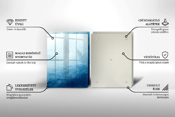 Kuchynská doska veľká zo skla abstraktné pozadie