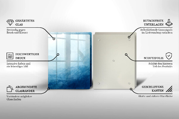 Kuchynská doska veľká zo skla abstraktné pozadie