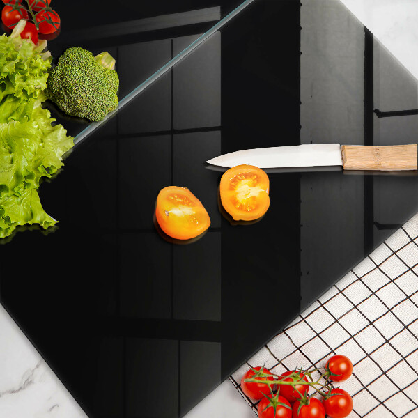 Kuchynská doska veľká zo skla Čierna farba