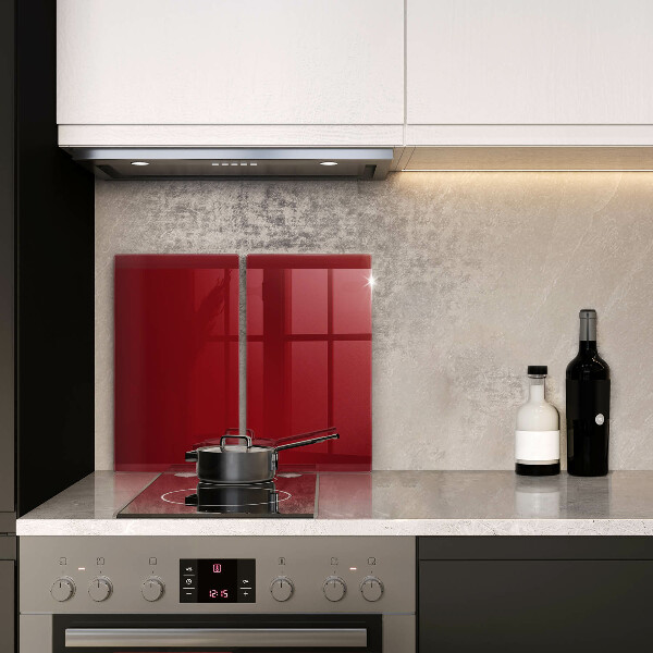 Kuchynská doska veľká zo skla Červená farba