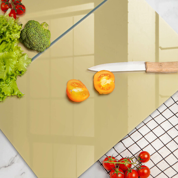 Kuchynská doska veľká zo skla žltá