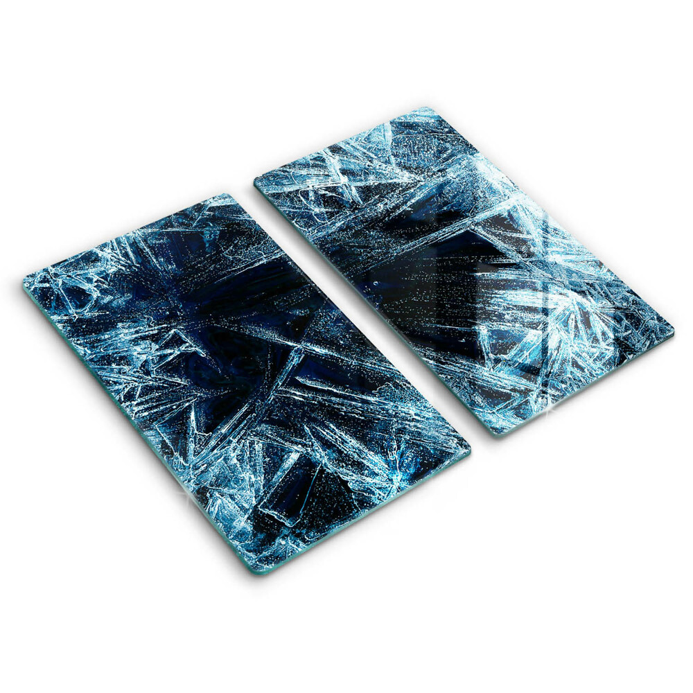 Kuchynská doska veľká zo skla Štruktúra ostrého ľadu
