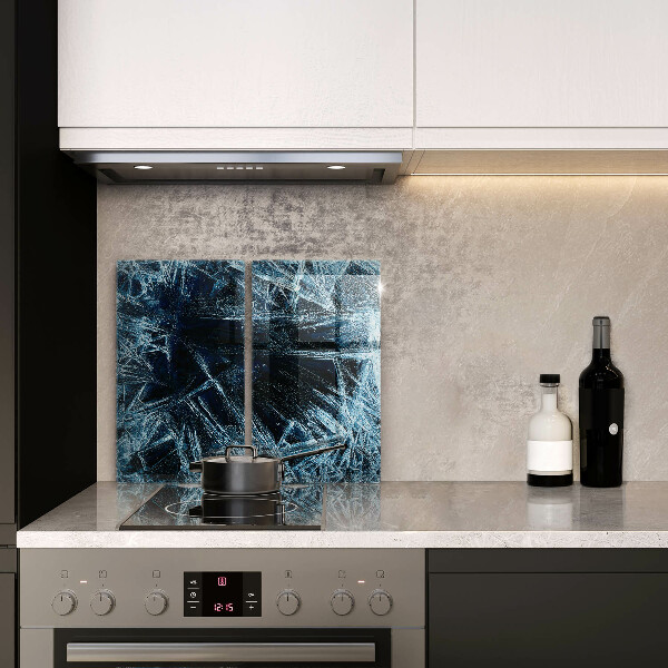 Kuchynská doska veľká zo skla Štruktúra ostrého ľadu