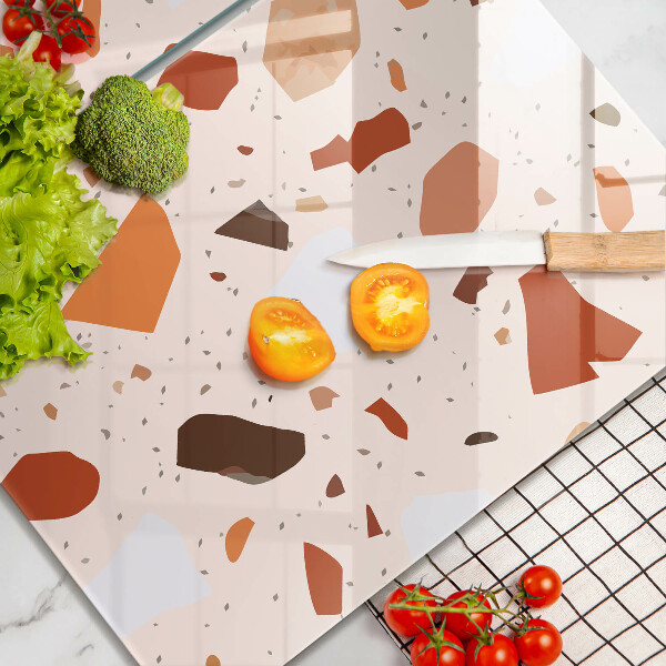 Sklenená doska na krájanie Dekoratívna kamenina