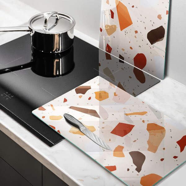 Sklenená doska na krájanie Dekoratívna kamenina