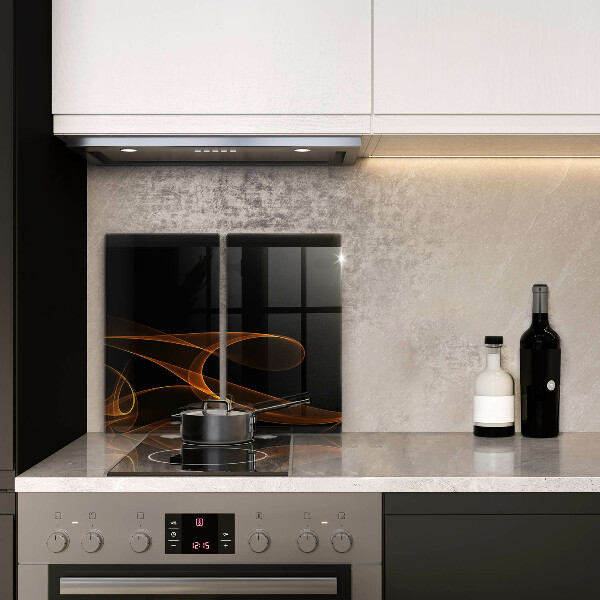 Kuchynská doska veľká zo skla Abstraktné línie