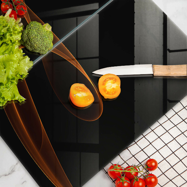 Kuchynská doska veľká zo skla Abstraktné línie