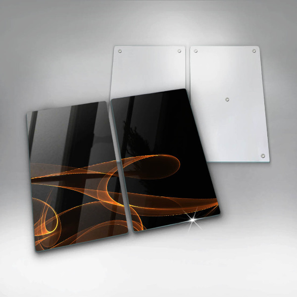 Kuchynská doska veľká zo skla Abstraktné línie