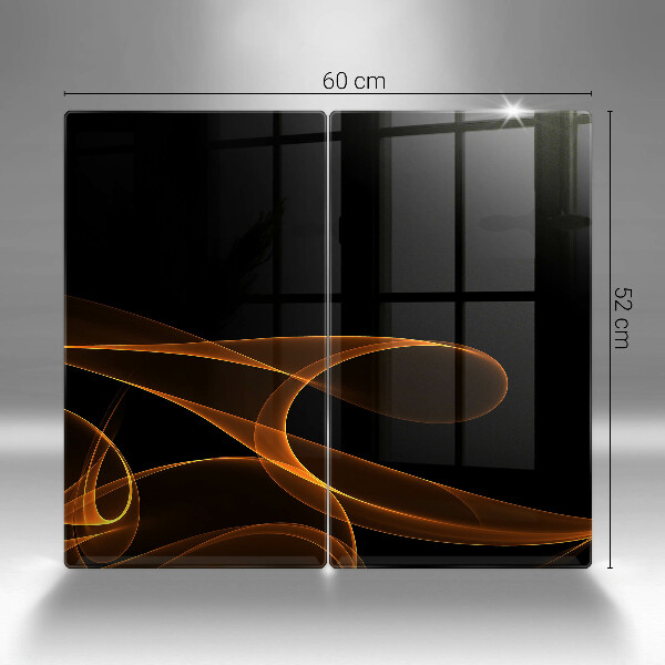 Kuchynská doska veľká zo skla Abstraktné línie