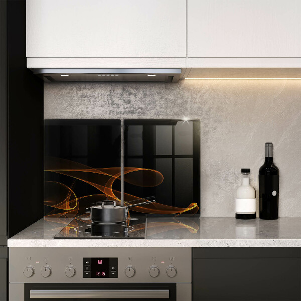 Kuchynská doska veľká zo skla Abstraktné línie