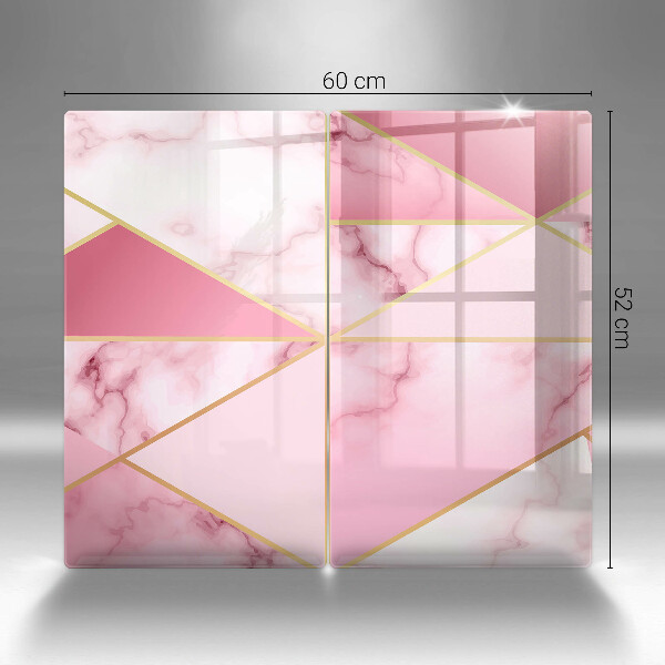 Kuchynská doska veľká zo skla Geometrický mramor
