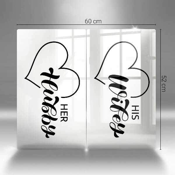 Sklenená doska na krájanie Nápis veta vzor