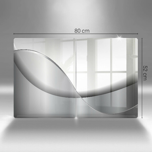 Kuchynská doska veľká zo skla Dizajn abstraktných línií