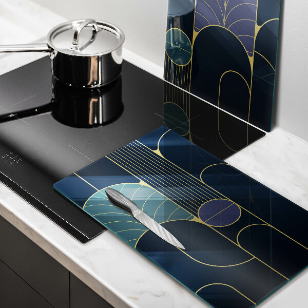 Kuchynská doska veľká zo skla Abstraktná téma