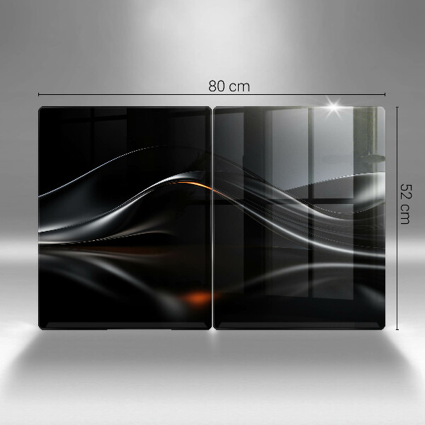 Sklenená doska na krájanie Abstraktný 3D dizajn